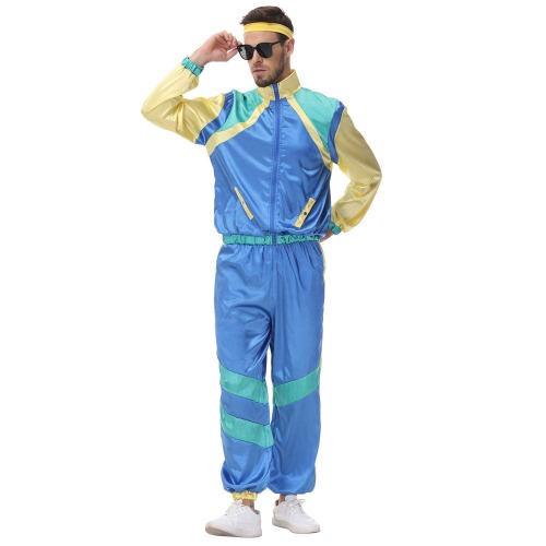 80s Hip Hop Disco Tracksuit - Male / M