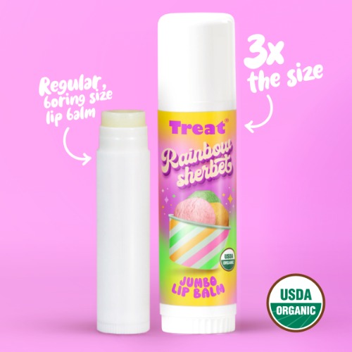Rainbow Sherbet Jumbo Organic Lip Balm | Default Title