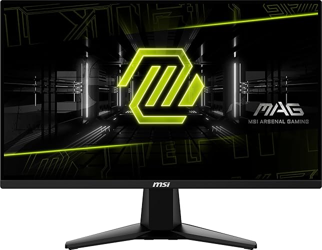 MSI MAG 255XFV 25-inch Gaming Monitor, 1920 x 1080 (FHD), 0.5ms Response Time, 250Hz, HDMI, DP Port, Tilt Adjustable