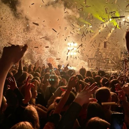 a concert with two friends