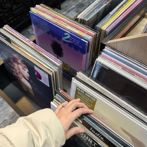 a vinyl record