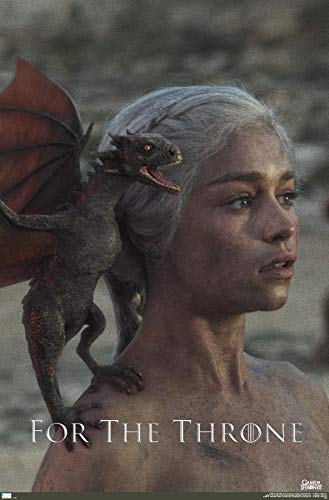 Trends International Game of Thrones - Daenerys Targaryen Wall Poster, 14.725" x 22.375", Premium Unframed Version - 14.72" x 22.37" - Premium Unframed Version