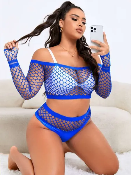 Dessous Set mit Loch, ohne Futter