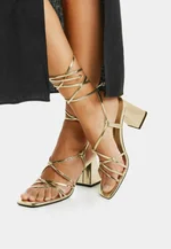 TIED  - Riemensandalette - gold coloured