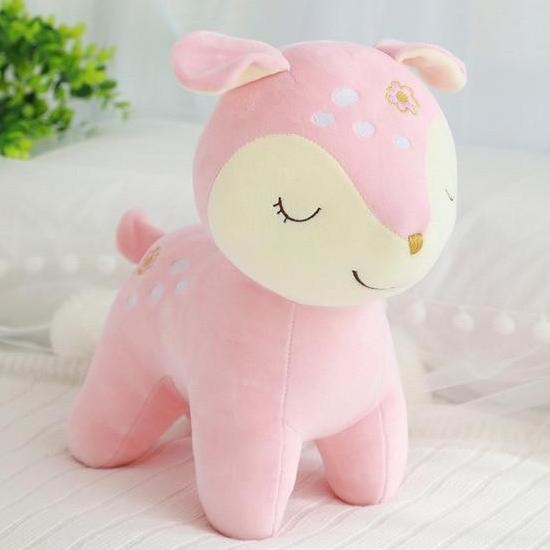 Sleepy Deer Plush - Pink