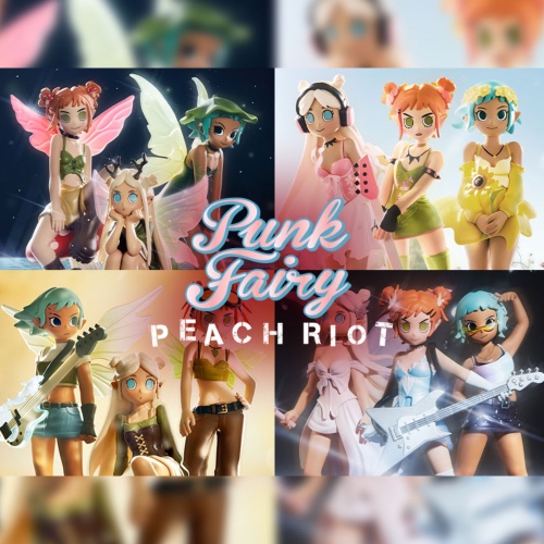 Peach Riot Punk Fairy Series Figures Blind Box by POP MART - Complete Set of 12