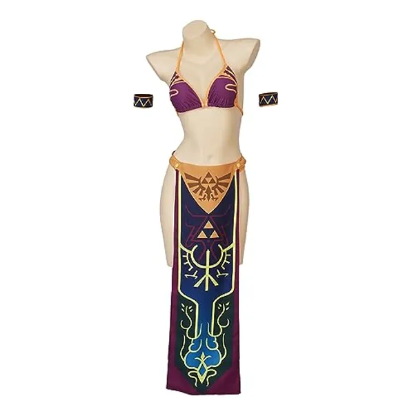 MelangCos Princess Zelda Cosplay Costume Sexy Lingerie Outfit for Women Girls
