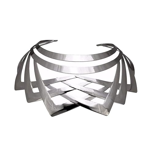 YAZILIND Alloy Choker Simple Statement Short Necklace Choker Collar Bib Fashion Costume Jewelry - silver