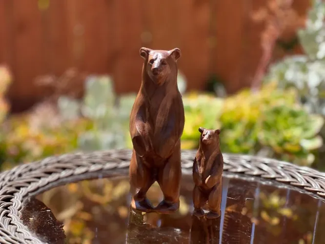 Wooden Bear Statue