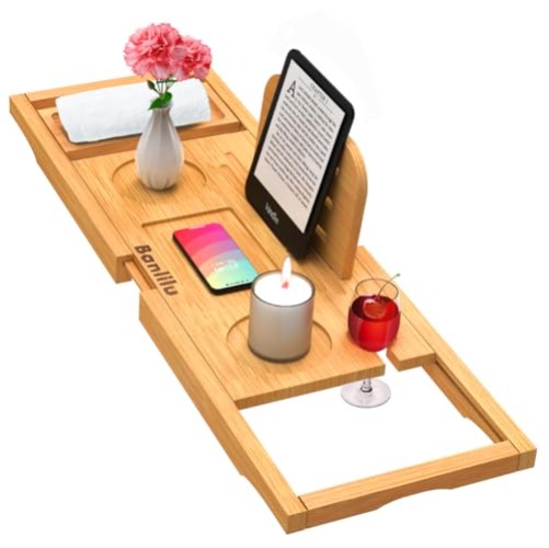 Premium Bamboo Bathtub Tray