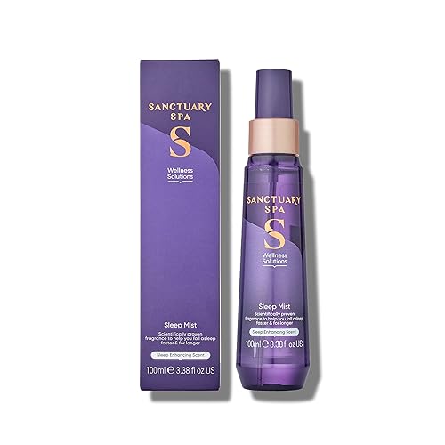 Sanctuary Spa Pillow Sleep Spray, Violet Jasmine and Sandalwood, No Mineral Oil, Cruelty Free and Vegan, 100 ml - Sleep Mist