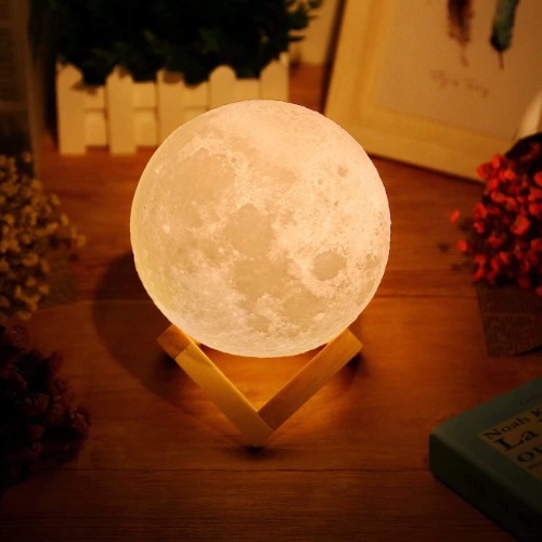Uten 3D Moon Lamp, LED Moon Night Light, Smart Bedside Table