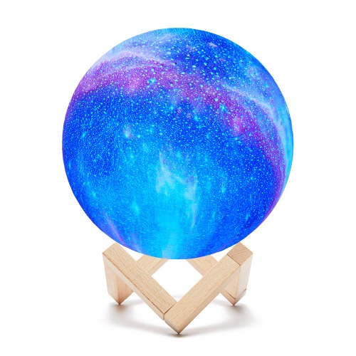 PREKIAR Moon Lamp, 16 Colors 15cm LED 3D Printing Star Moon Lamp