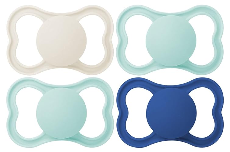 MAM Air Matte Pacifiers, for Sensitive Skin, Best Pacifier for Breastfed Babies, Baby Boy Pacifiers, 16+ Months, 4 Count