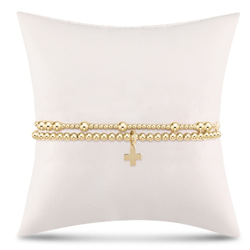 Full of Hope Gold Stack - Signature Cross Gold Charm | Default Title