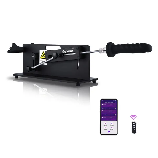 Hismith Table Top 2.0 Pro - Premium Sex Machine with APP/Remote/Wire 3 in 1 Control, Love Machine with KlicLok System (Black) - Black