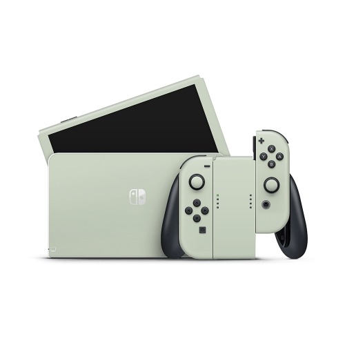 Sage Green Nintendo Switch OLED Skin - Full Set
