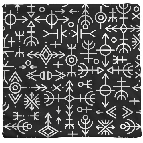 "Viking Talisman" Throw Pillow - 16x16 / Zip Cover Only