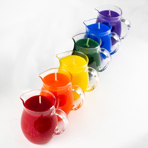Rainbow & Pride Flag Candle Sets - Wax Play Pitcher Candles - Pride Rainbow - Standard Rainbow Set (6pcs)