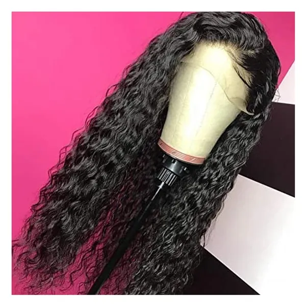 
                            Giannay Curly Lace Front Wigs for Black Women Long Natural Wave Lace Wigs Synthetic Heat Resistant Fiber Wigs 180% Density 20 Inch
                        
