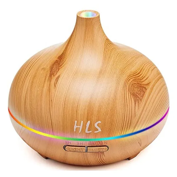 
                            550ML Aroma Diffuser for Essential Oil,Large Office Essential Oil Diffuser for Home Kids, Cool Mist humidifier for Bedroom Quiet with Ambient Light,Waterless Auto Off Diffuser Vaporizers for Yoga
                        