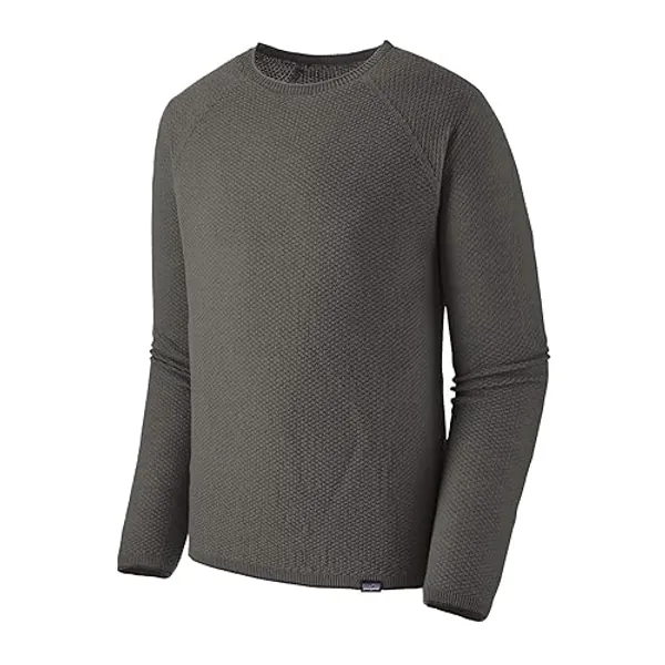 Patagonia Herren W's Pastel P-6 Logo Organic Crew T-Shirt Sweatshirt - L - Weiß