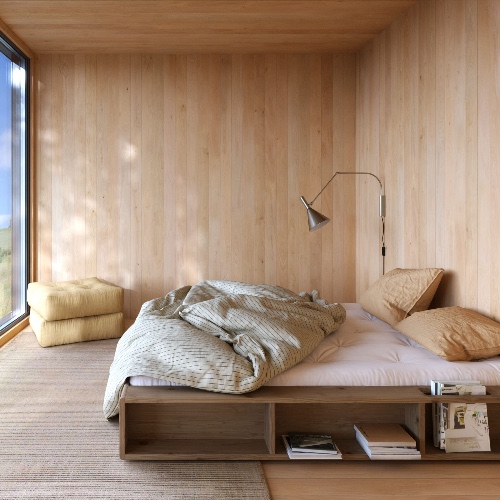 Lit en pin massif foncé ZIGGY