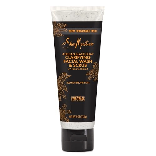 SHEA MOISTURE African Black Soap Problem Skin Facial Wash & Scrub
