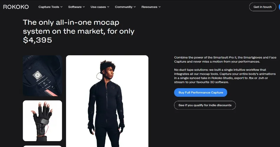 ROKOKO SMART SUIT II - Full body motion capture