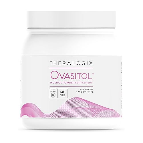 Theralogix Ovasitol Inositol Powder - 90-Day Supply - Myo-Inositol & D-Chiro Inositol for Hormone Balance & Ovarian Function Support* - NSF Certified - 400 g (180 Servings) - 180 Servings (Canister)