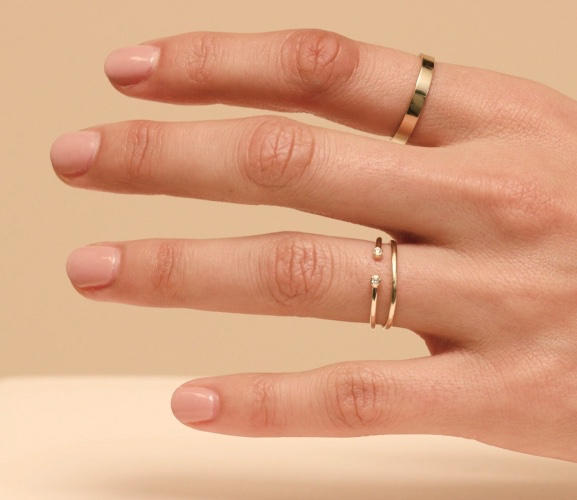 Mejuri Open Diamond Ring