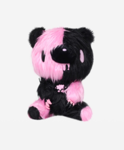 Shaggy Monotone Pink/Black Gloomy Bear 7" Plush | Default Title