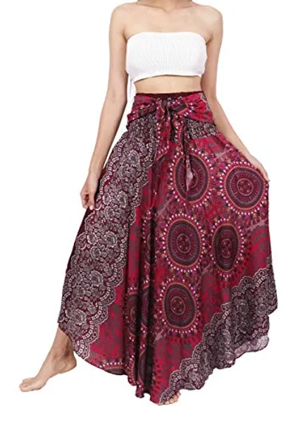 Banjamath® Women's Long Bohemian Style Gypsy Boho Hippie Skirt