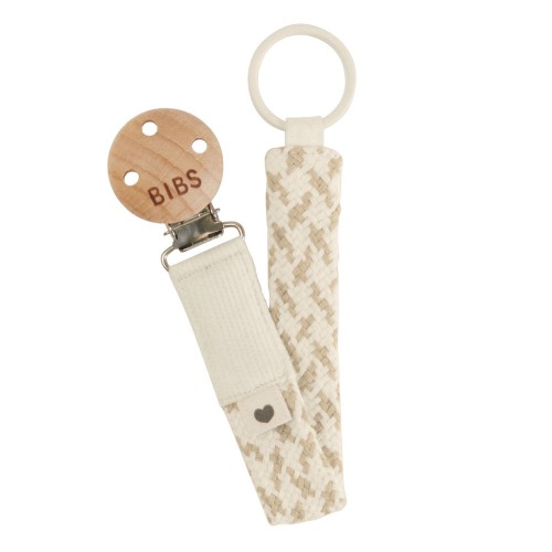 Bibs Pacifier Clip - Ivory