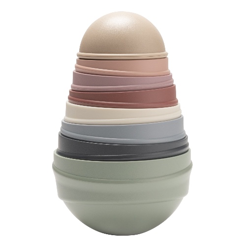 Bibs Wobbly Stacking Tower - Pastel Rainbow