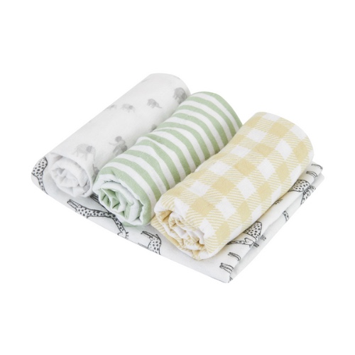 Organic Cotton Burping Cloths, 4 Pack