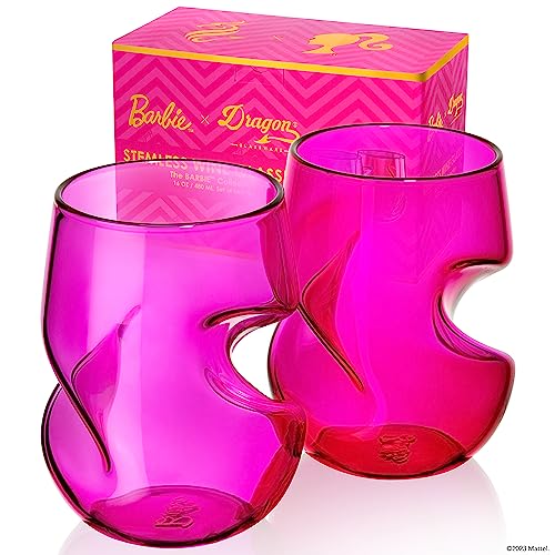 Barbie wine glasses