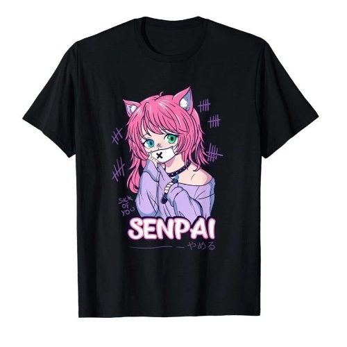 Senpai Neko Tee - L