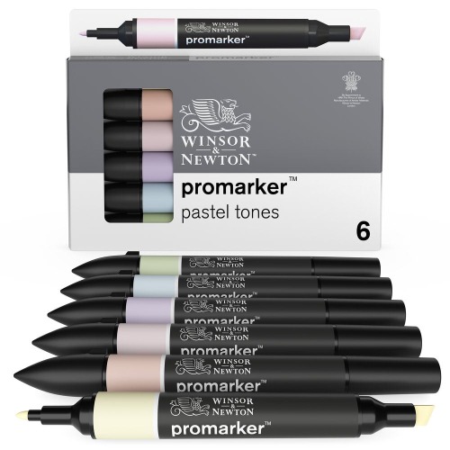 Winsor & Newton | Promarker 6 Pastel Tones 