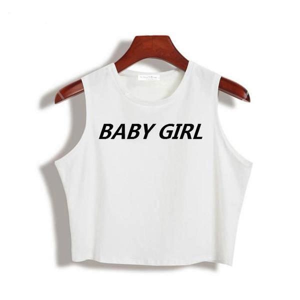 Babygirl Crop Top - White