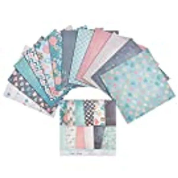 GORGECRAFT 24 Sheets 7.8x6 Inch Pattern Paper Pack Floral Cardstock Papers Pad Decorative Scrapbook Cardstock Collection Single-Sided Patterned Scrapbooking DIY Holiday Photo Album Retro