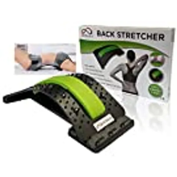 Mobeus Back Stretcher Posture Corrector - Massager For Lower Back Pain Relief | Relieve Muscle Tension in Lumbar Spine and Sciatica symptoms with our easy to use Multi Level Spine Board Back Cracker