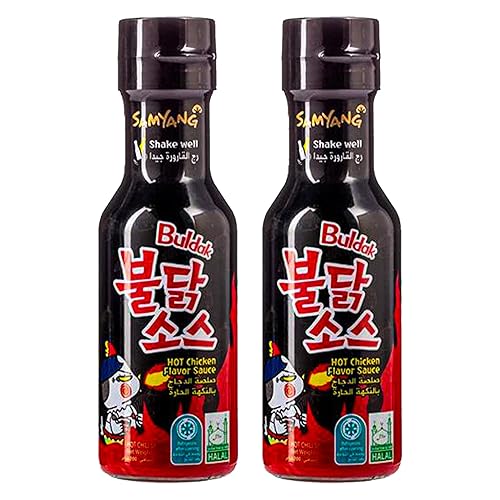 Samyang Buldak Sauce - Korean Hot Chicken Flavour Buldak Noodles Sauce 200g (2 Pack) + Uplabel Creations Bamboo Chopsticks