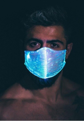Light Up Fiber Optic Mask | Rechargeable LED Luminous Mask