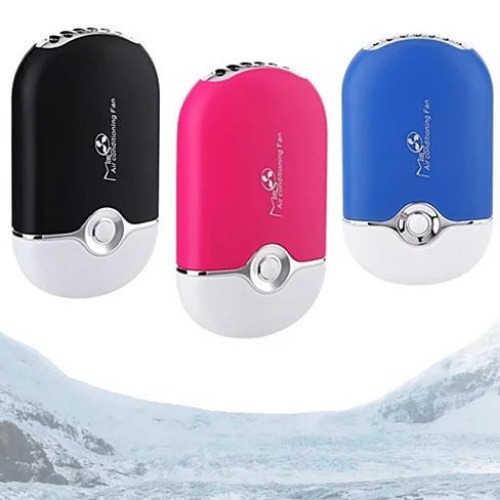 Porta Cooler Portable Air Conditioning USB Powered Personal Mini Fan - Blue