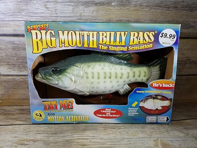 Big Mouth Billy Bass the Singing Sensation Sings "I Will Survive" and " Dont Worry Be Happy" with Motion