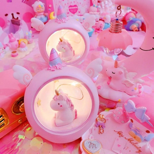 Unicorn Globe Night Light - Pink Unicorn