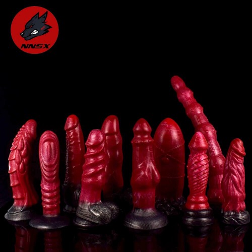 NNSX Collection Huge Realistic Dildo Uneven Surface Snow Beef Swirly Patterns Silicone Real Quality With Suction Cup Sex Shop