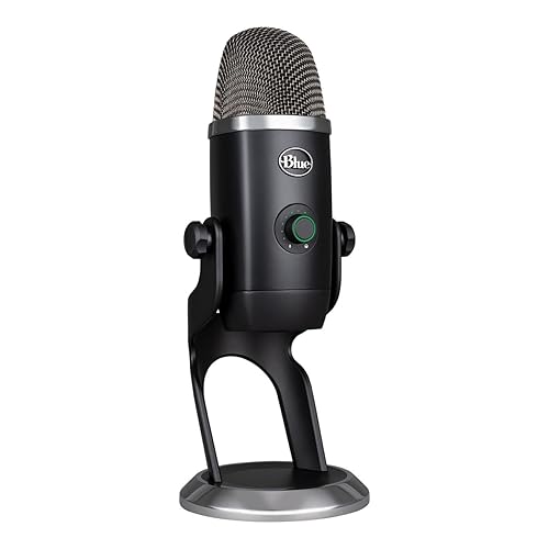 Blue Yeti X Professional Condenser USB Microphone with High-Res Metering, LED Lighting & Blue Voice Effects for Gaming, Streaming & Podcasting On PC & Mac (Renewed)