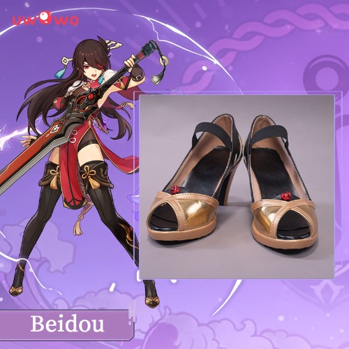 Uwowo Game Genshin Impact Liyue Beidou Uncrowned Lord of the Ocean Cosplay Shoes - 41